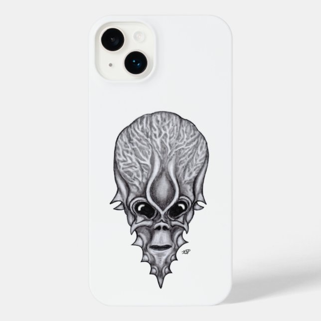 Funda Para iPhone Alien Face , reconstrucción facial de cráneo afric (Reverso )