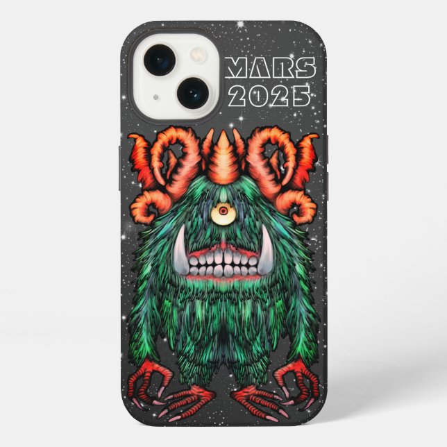Funda Para iPhone Alien Mars Cyclop Creature (Reverso )