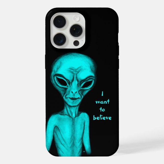 Funda Para iPhone Alien, quiero creer (Reverso )