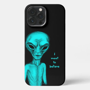 Funda Para iPhone 13 Pro Max Alien, quiero creer
