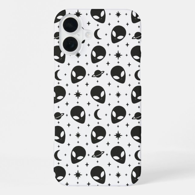 Funda Para iPhone Alienígenas y Estrellas (Reverso )