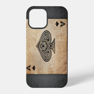 Funda Para iPhone 12 Pro almohada de la carta As de picas
