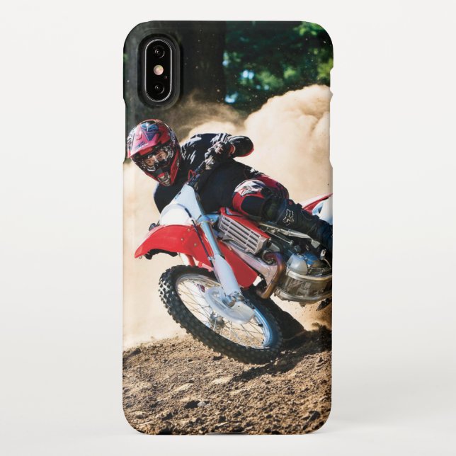 Funda Para iPhone almohada de lanzamiento de motocross (Reverso)