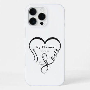 Funda Para iPhone 16 Pro Max Almohada Decorativa 'Amo a Mi Pareja - Eres Mi Hog