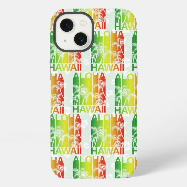 Funda Para iPhone Aloha Hawaii Retro Summer Floral (Reverso )