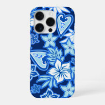 Aloha Heart Hibisco Tropical Azul Hawaiano