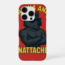 Funda Para iPhone 16 Pro Alpha and Unattached | Funny Wolf Cartoon