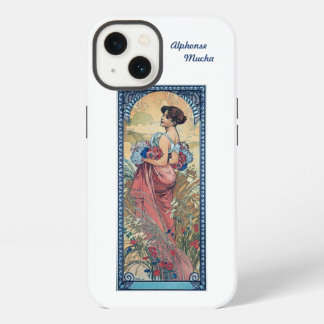 Alphonse Mucha Art Nouveau, funda de iPhone 13