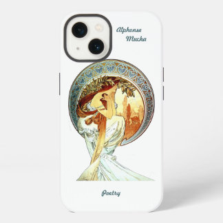 Alphonse Mucha Art Nouveau, funda de iPhone 13
