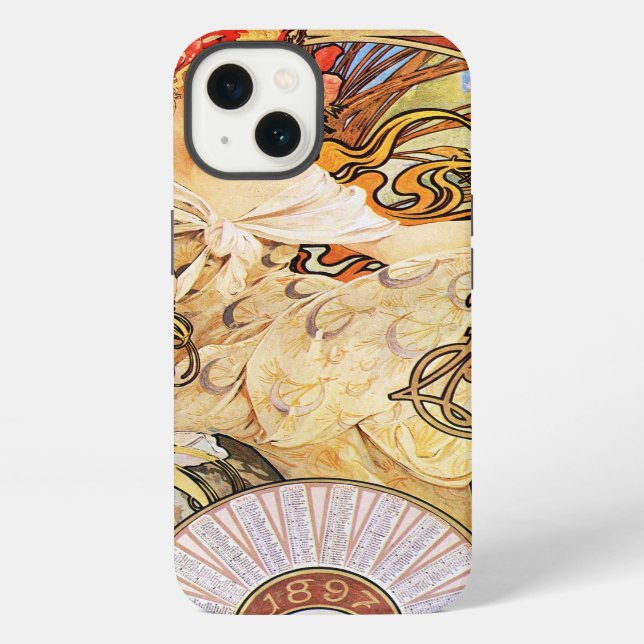 Funda Para iPhone Alphonse Mucha Biscuits Lefevre-Utile (Reverso )