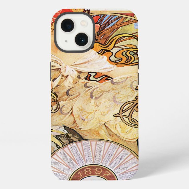 Funda Para iPhone Alphonse Mucha Biscuits Lefevre-Utile (Reverso )