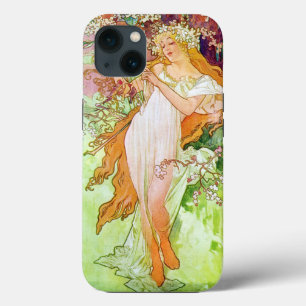 Alphonse Mucha Chica En Jardín