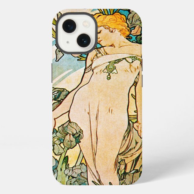 Funda Para iPhone Alphonse Mucha - Iris WB (Reverso )