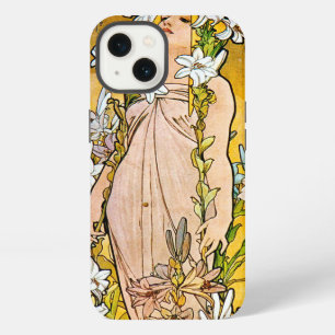 Alphonse Mucha - Lily - Borde Blanco