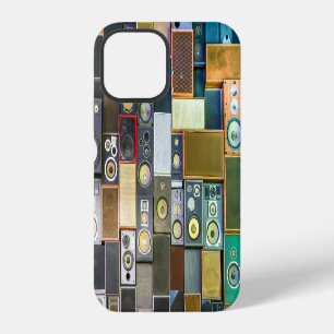 Funda Para iPhone 12 Altavoz retro montado en pared: Diseño de altavoz 