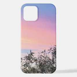 Funda Para iPhone 12 Amanecer morado rosado