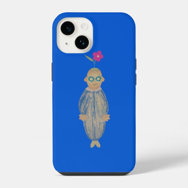 Funda Para iPhone Amante de las flores optimistas (Reverso )
