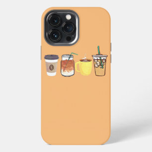 Funda Para iPhone 13 Pro Max amante del café de todo tipo de café
