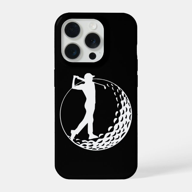 Funda Para iPhone Amante del golf, golfista  (Reverso )