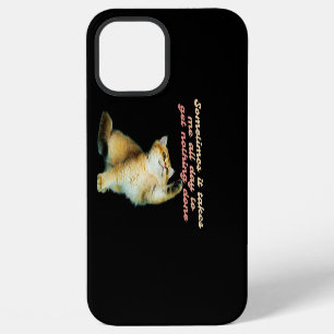 Funda Para iPhone 12 Pro Max Amante Perezoso De Gatos Divertido Gato Bonito