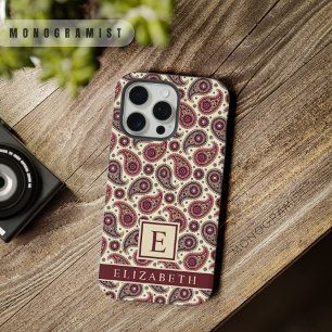 Amarillo Blanco Púrpura Rojo Paisley Personalizabl