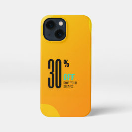 Funda Para iPhone 13 Mini Amarillo "Compra tus Sueños" 