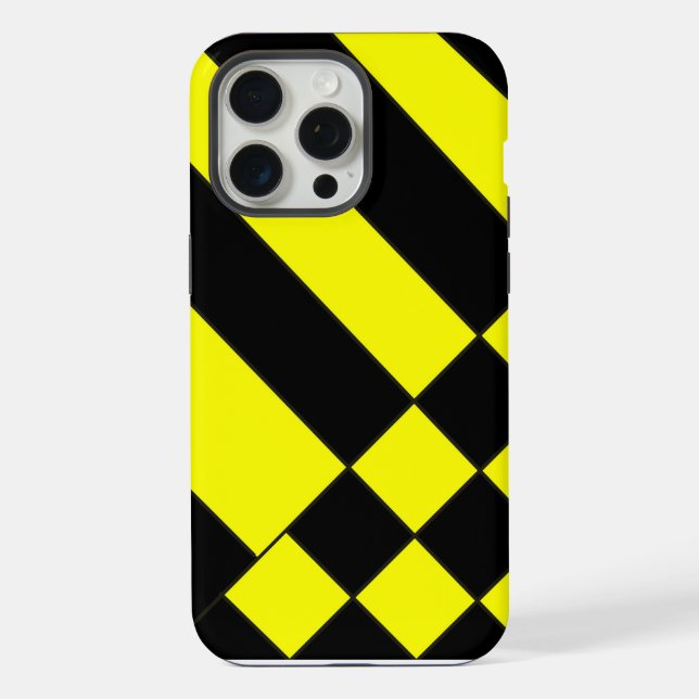 Funda Para iPhone Amarillo y Negro (Reverso )