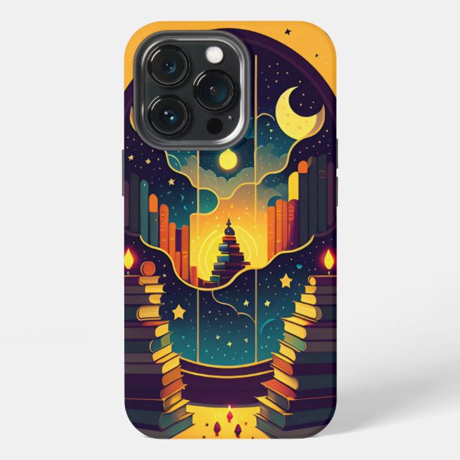 Funda Para iPhone Ámbito Mágico De Los Libros (Reverso )