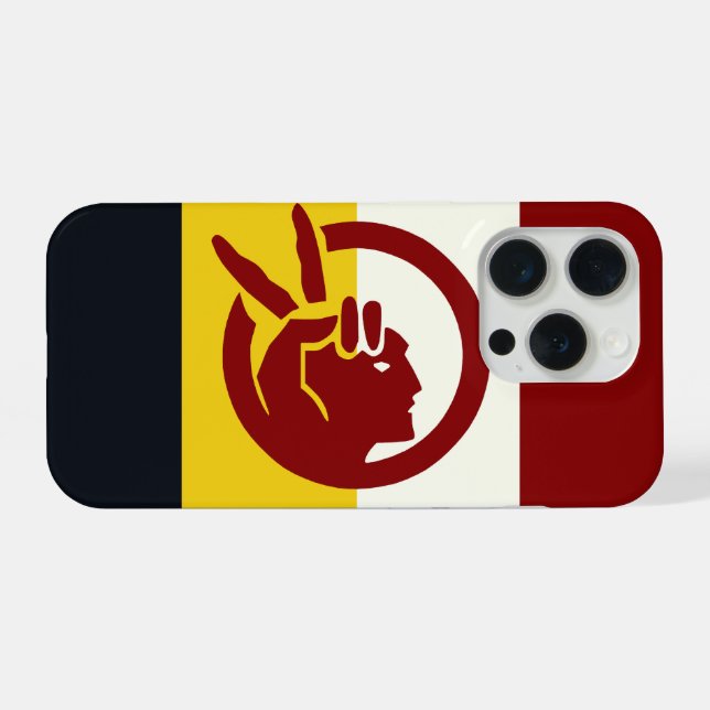 Funda Para iPhone American Indian Movement flag (Reverso Horizontal)
