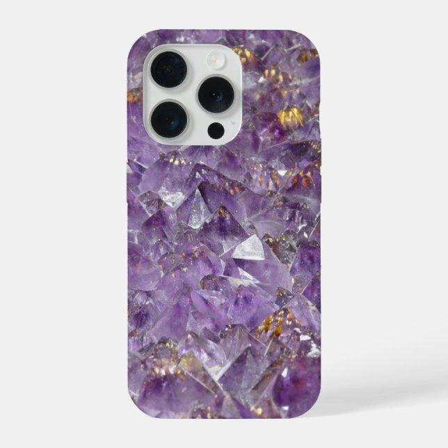 Funda Para iPhone amethyst crystals phone case (Reverso )