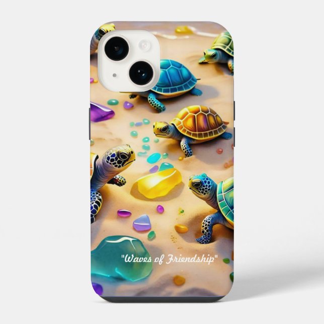 Funda Para iPhone "Amigos de la Costa Soleada" (Reverso )