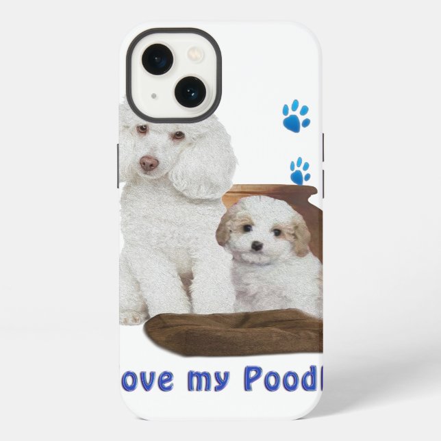 Funda Para iPhone Amo a mi Caniche (Reverso )
