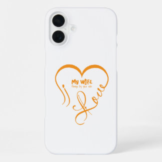 Funda Para iPhone 16 Plus Amo a mi esposa • Siempre a tu lado