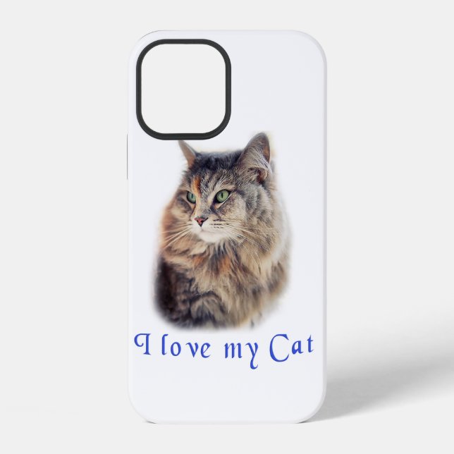 Funda Para iPhone Amo a mi gato  (Reverso )