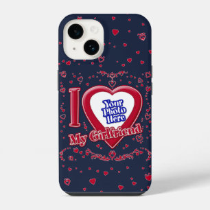 Funda Para iPhone 14 Amo a mi novia foto de la Marina Roja
