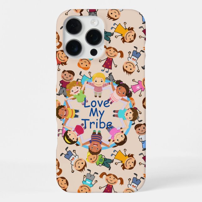 Funda Para iPhone Amo a mi tribu (Reverso )