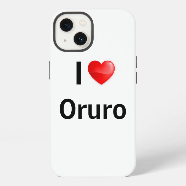 Funda Para iPhone Amo a Oruro (Reverso )