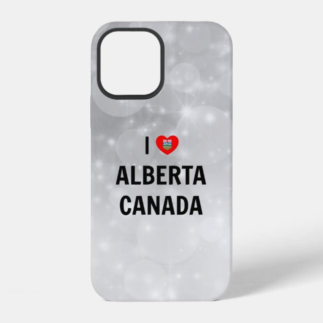 Funda Para iPhone Amo Alberta, Canadá (Reverso )