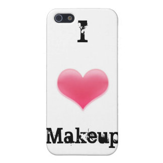 Funda Para iPhone 5 "Amo caso del iPhone del maquillaje"