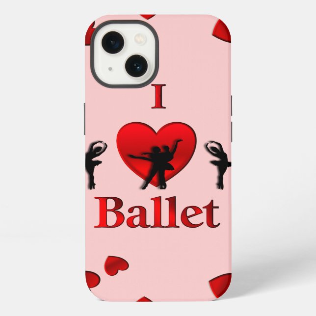 Funda Para iPhone Amo el baile de ballet (Reverso )
