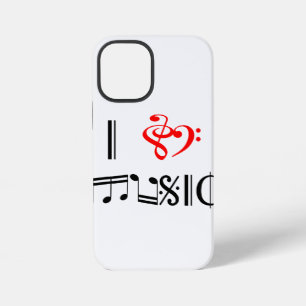 Funda Para iPhone 12 Mini Amo la música