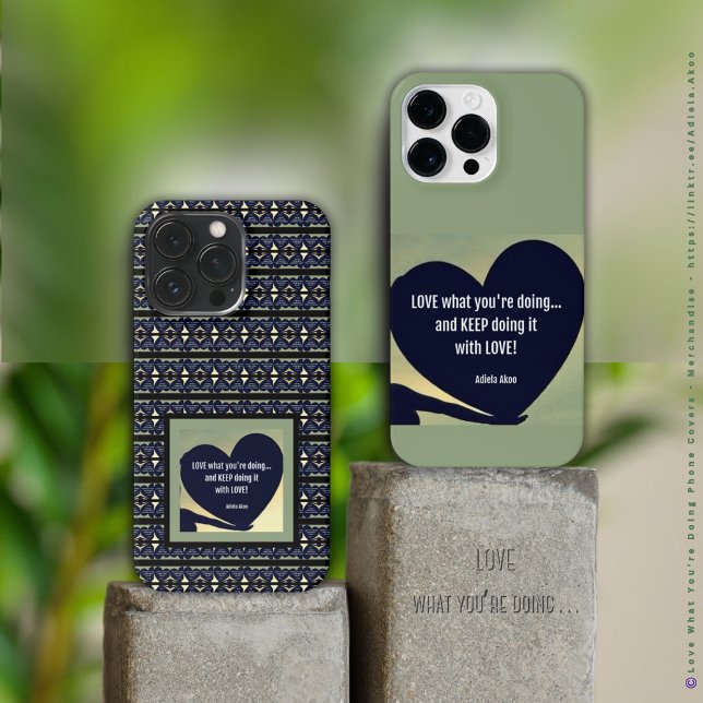 Funda Para iPhone AMO lo que estás haciendo caso de teléfono - Adiel (LOVE What You're Doing Phone Cases by Adiela Akoo. Shop my store 4 more fab finds & gr8t gift ideas!)
