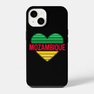 Funda Para iPhone 14 Amo Mozambique, el corazón de Mozambique