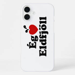 Funda Para iPhone 16 Plus Amo (Quiero) Volcanes [Ég Elska Eldfjöll]