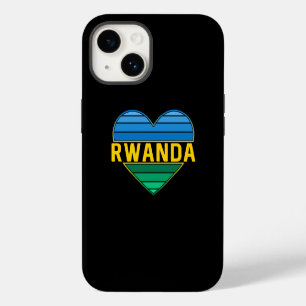 Funda Para iPhone 14 Amo Ruanda, corazón ruandés ruandés