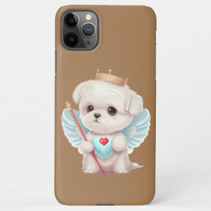 Funda Para iPhone 11Pro Max Amor celestial: Perro maltés Ángel lindo