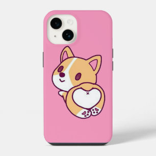 Funda Para iPhone 14 Amor de Cachorro Corgi Adorable