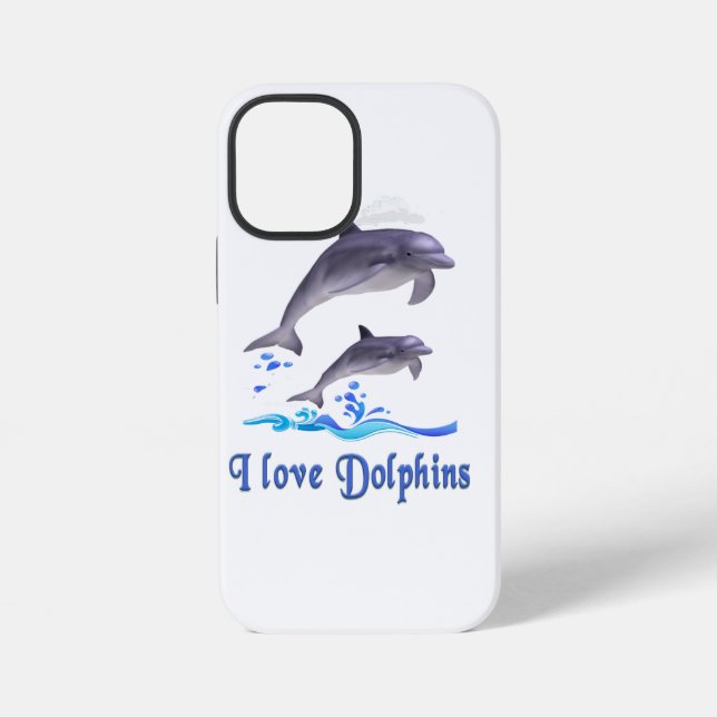 Funda Para iPhone Amor de delfines (Reverso )