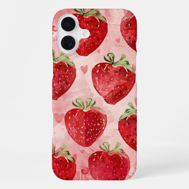 Funda Para iPhone Amor de Fresa (Reverso )