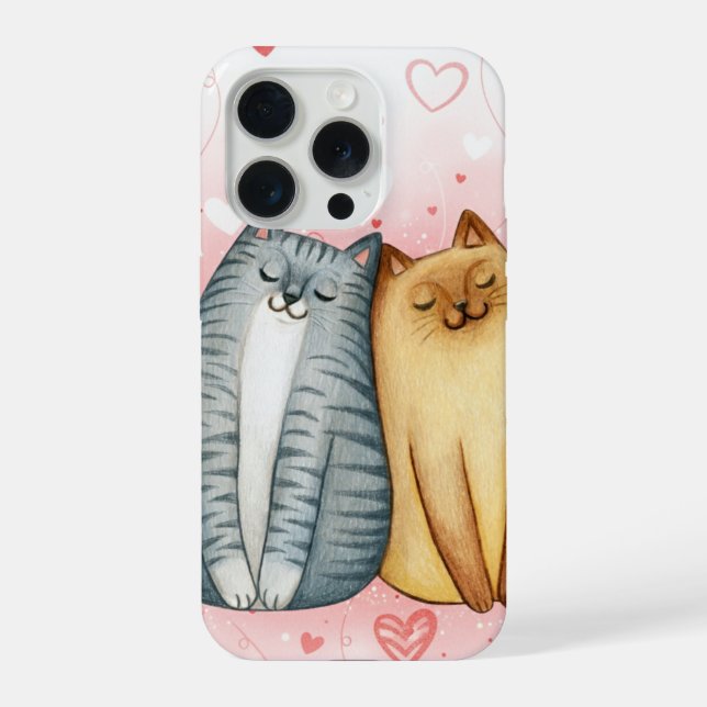 Funda Para iPhone Amor de Gato (Reverso )